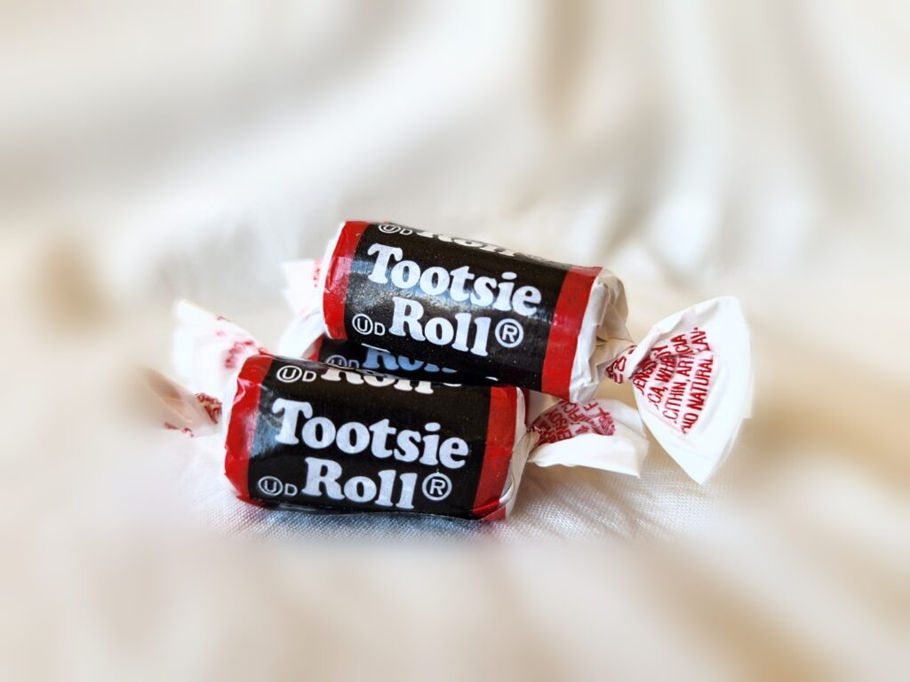 Three Tootsie Rolls